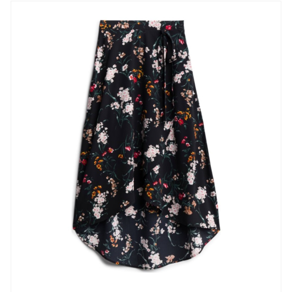 Le Lis Golda Faux Wrap Midi Skirt